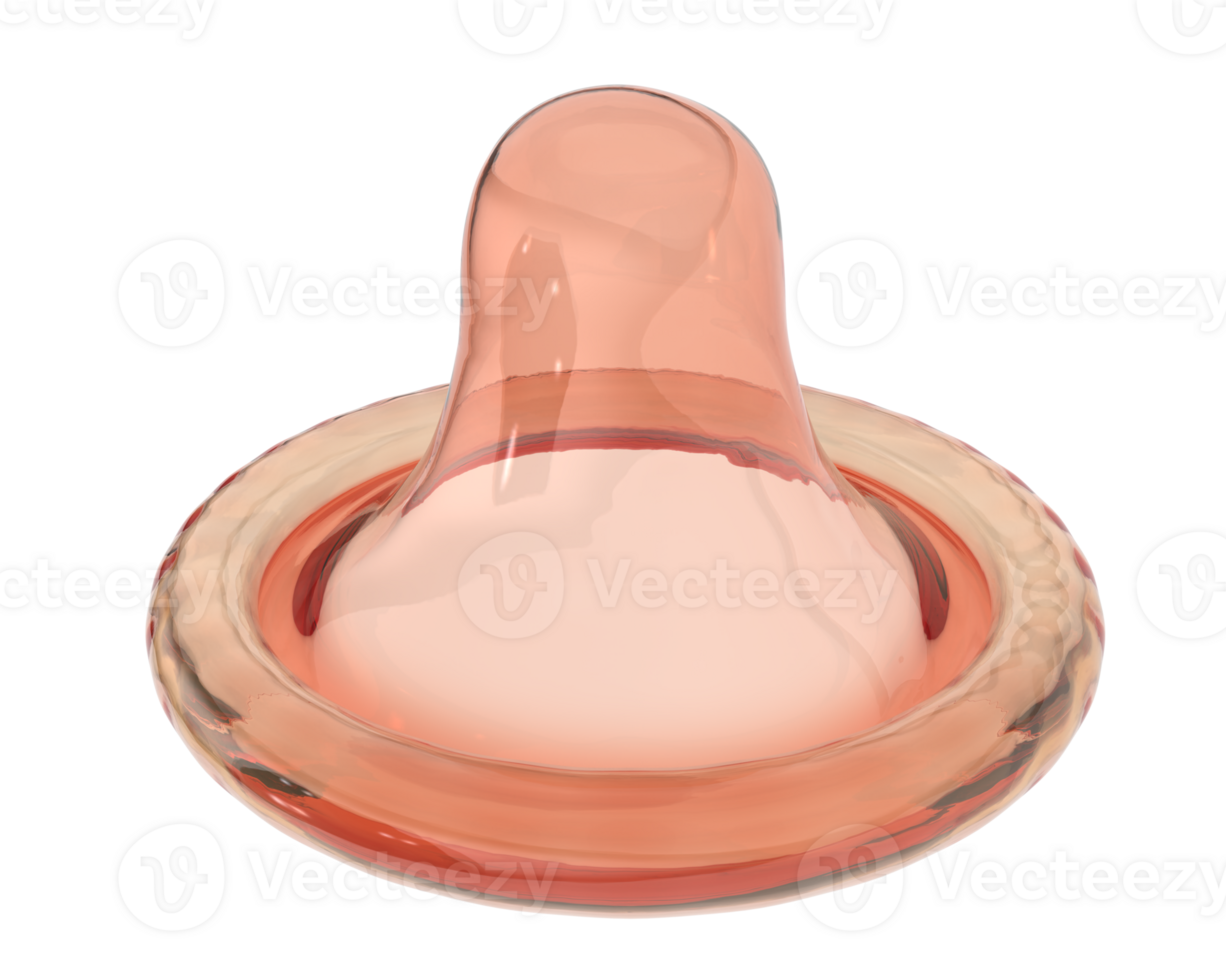 Condom isolated on background. 3d rendering - illustration png