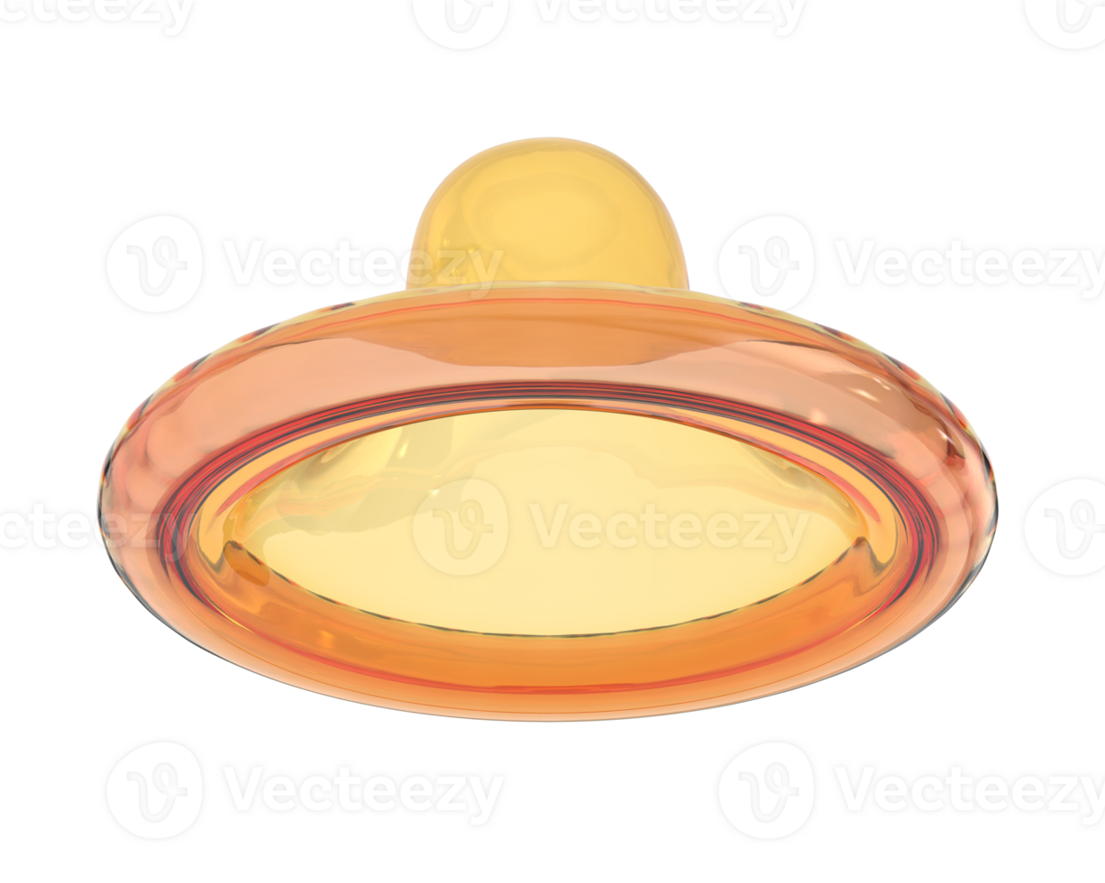 Condom isolated on background. 3d rendering - illustration png