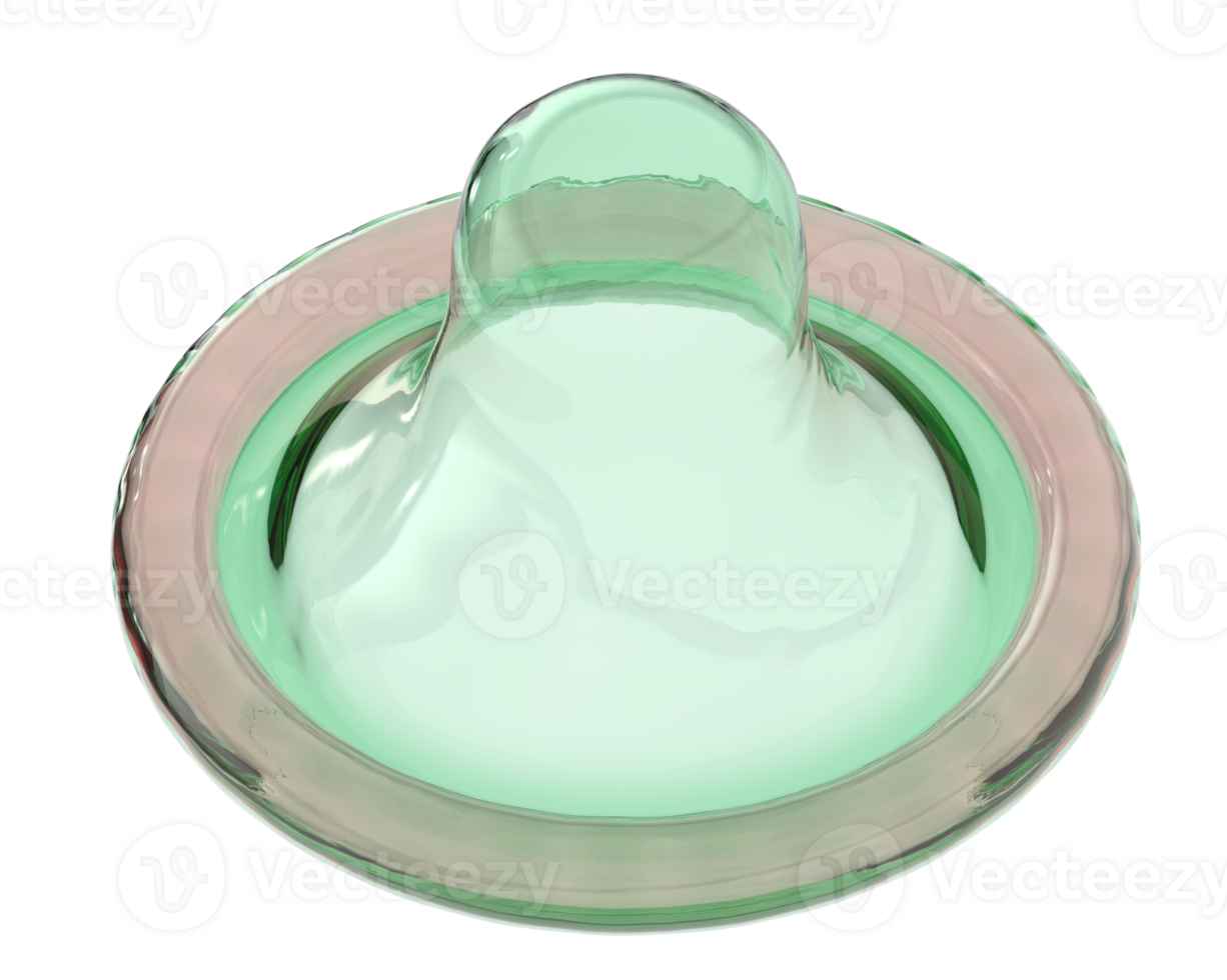 Condom isolated on background. 3d rendering - illustration png