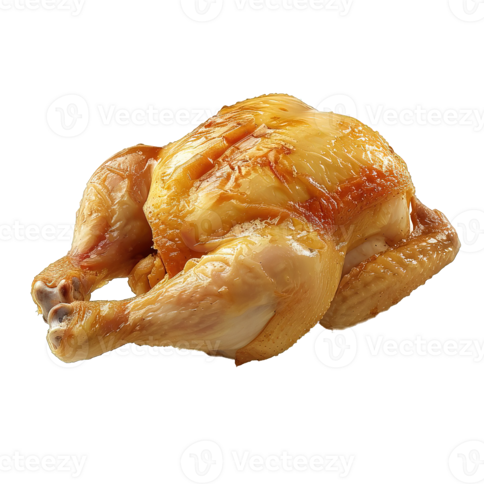 whole raw chicken isolated on transparent background , png