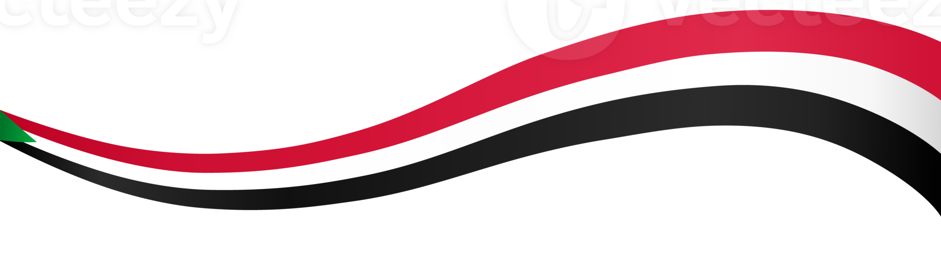 Sudan flag wave png