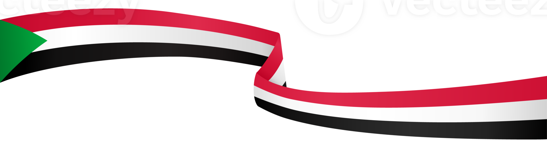 Sudan flag wave png