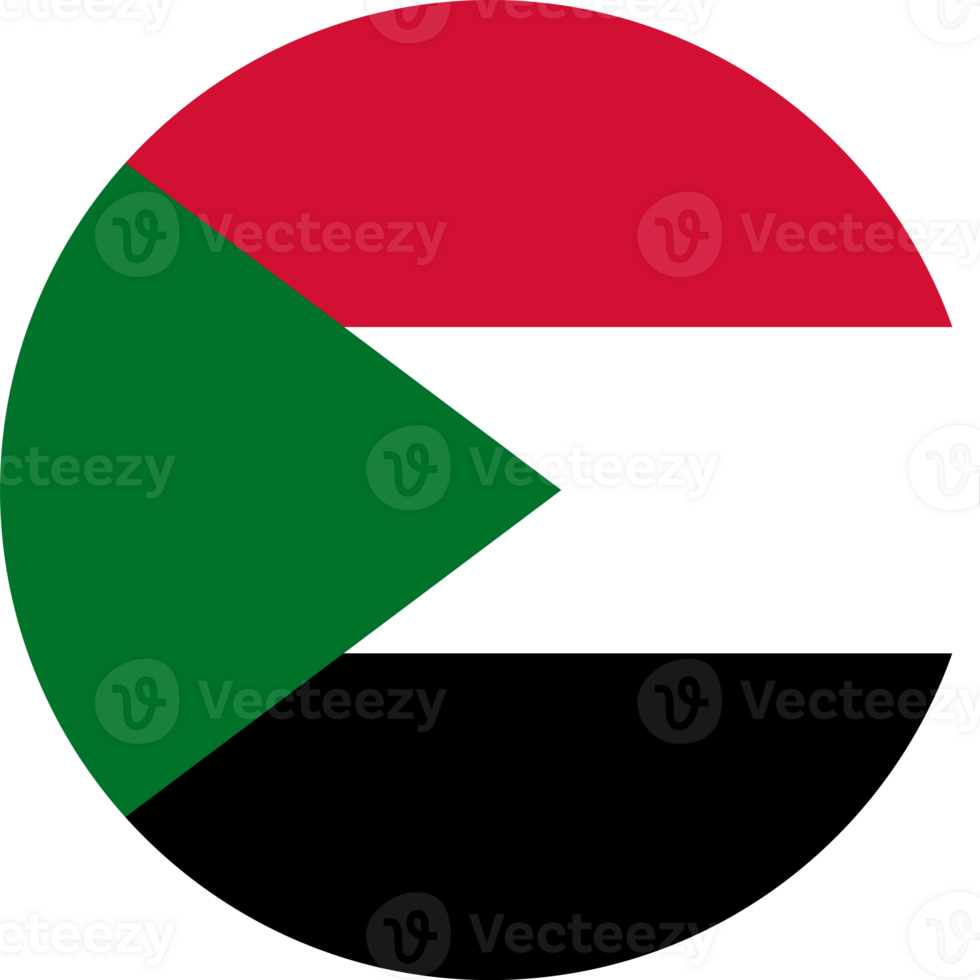 Sudan flag button png
