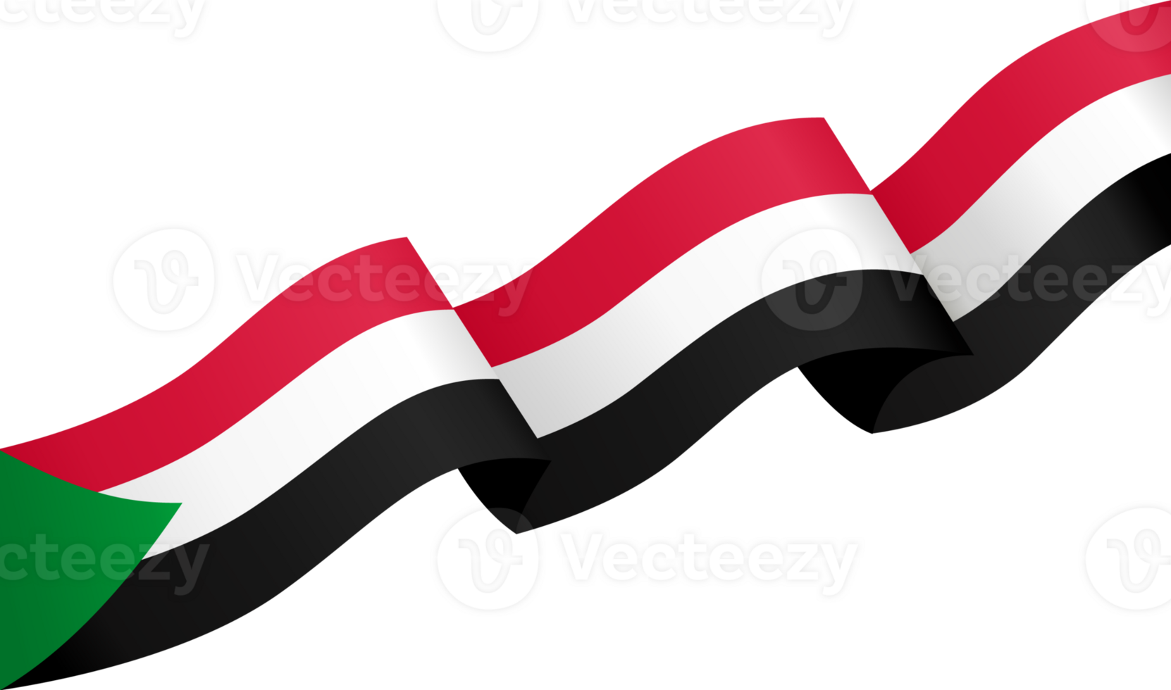 Sudan flag wave png