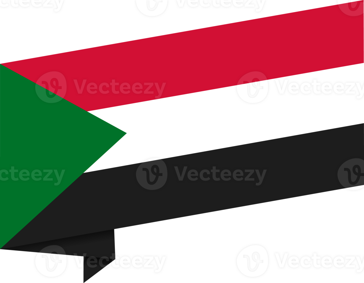 Sudan flag wave png