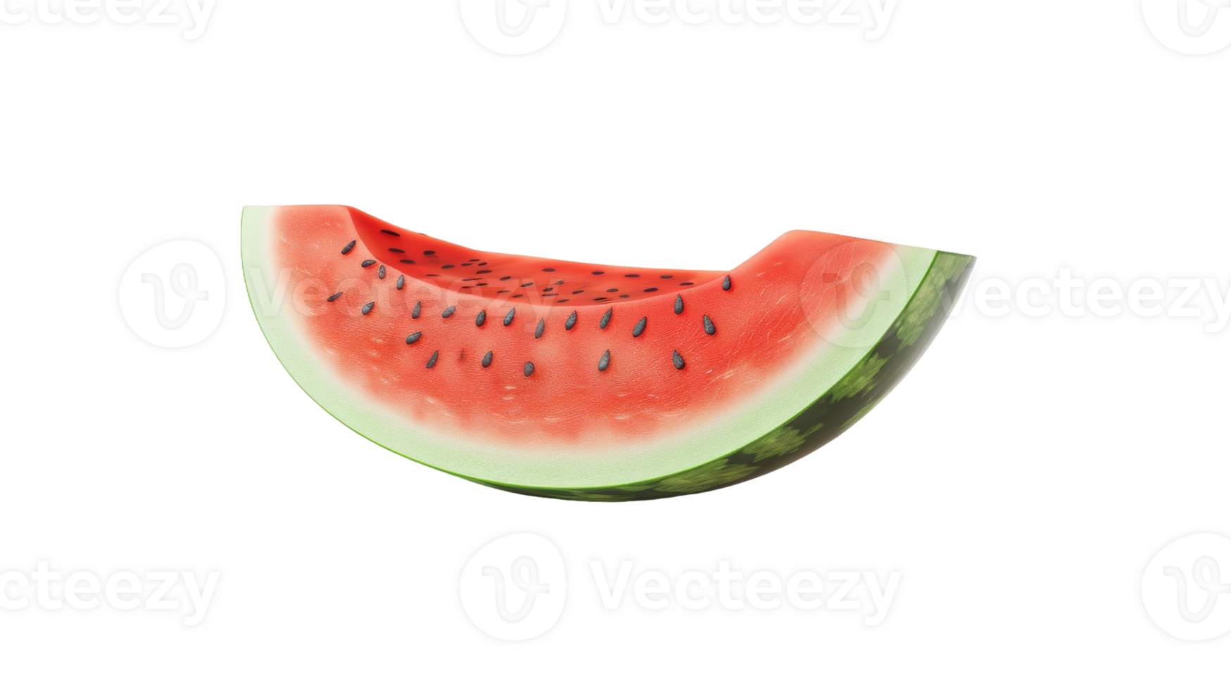 Hyper-Realistic Watermelon Isolated Perfection on the transparent background, Format png