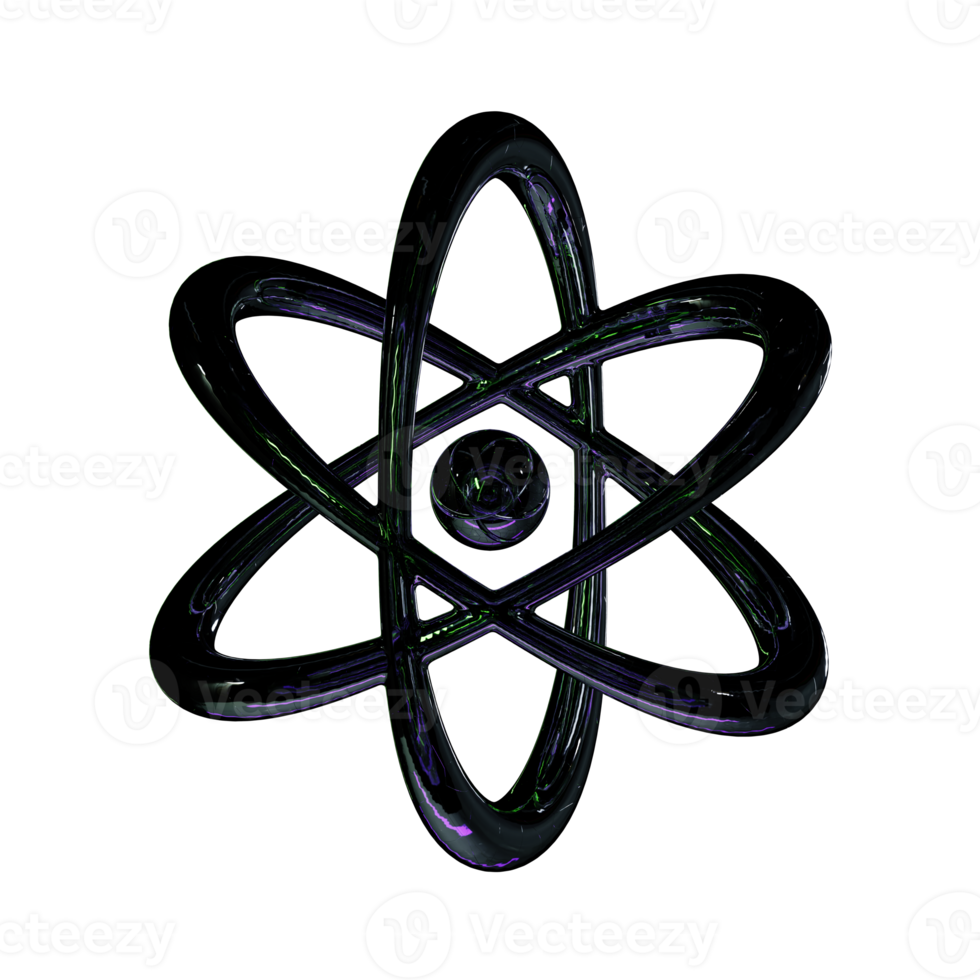 3d dark chrome y2k element png