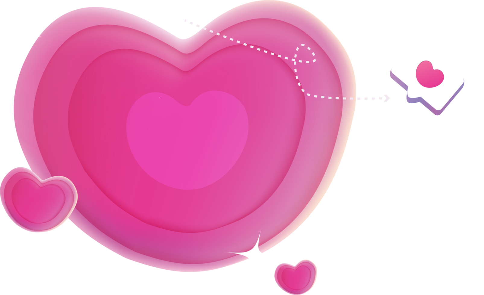 cute love and heart png