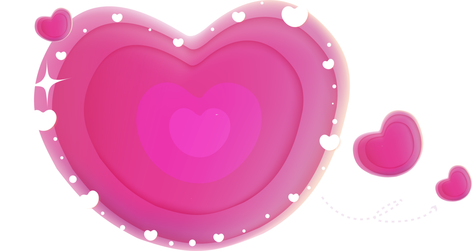 cute love and heart png