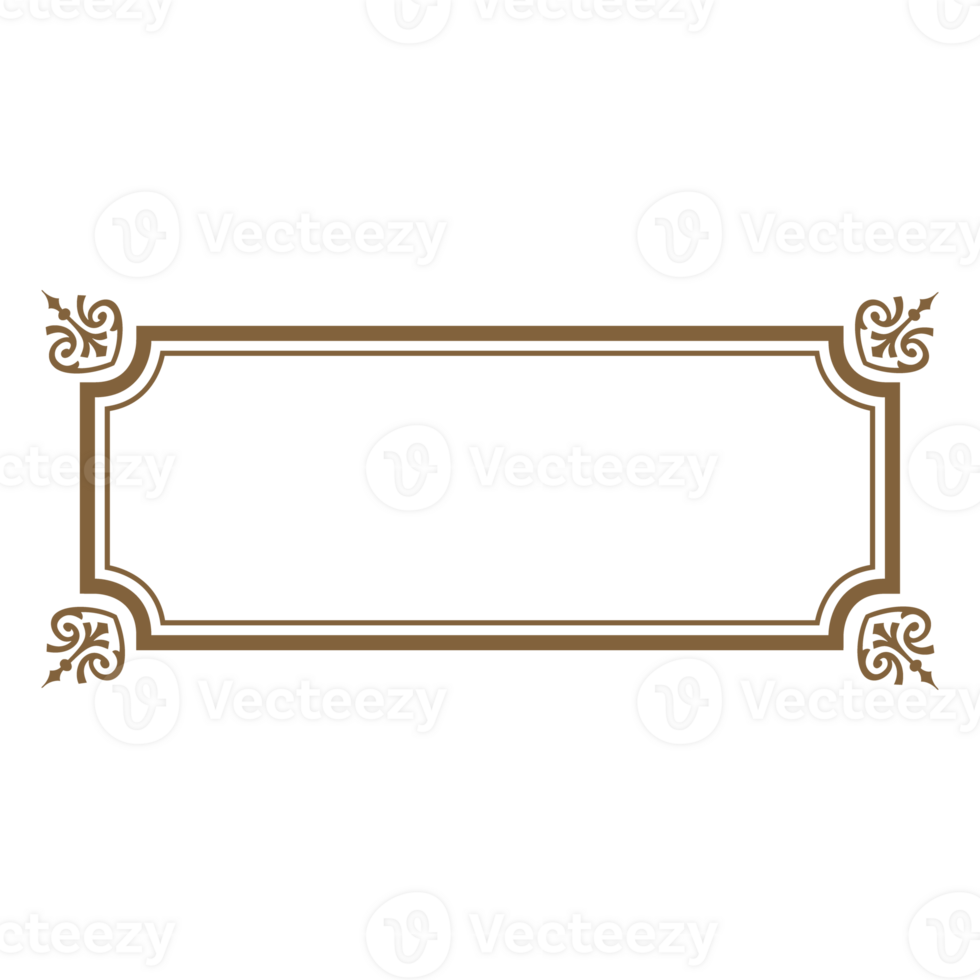 Decorative frames and borders, Set of Decorative vintage frames and borders png