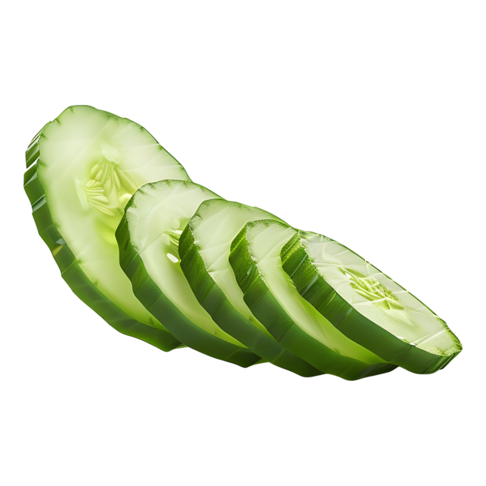 Cucumber Slice on Transparent Background png