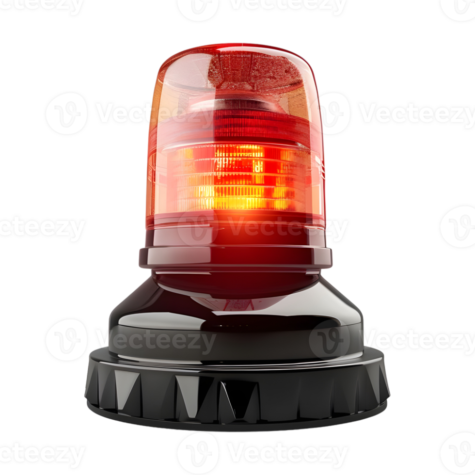 Red Siren on Transparent Background png