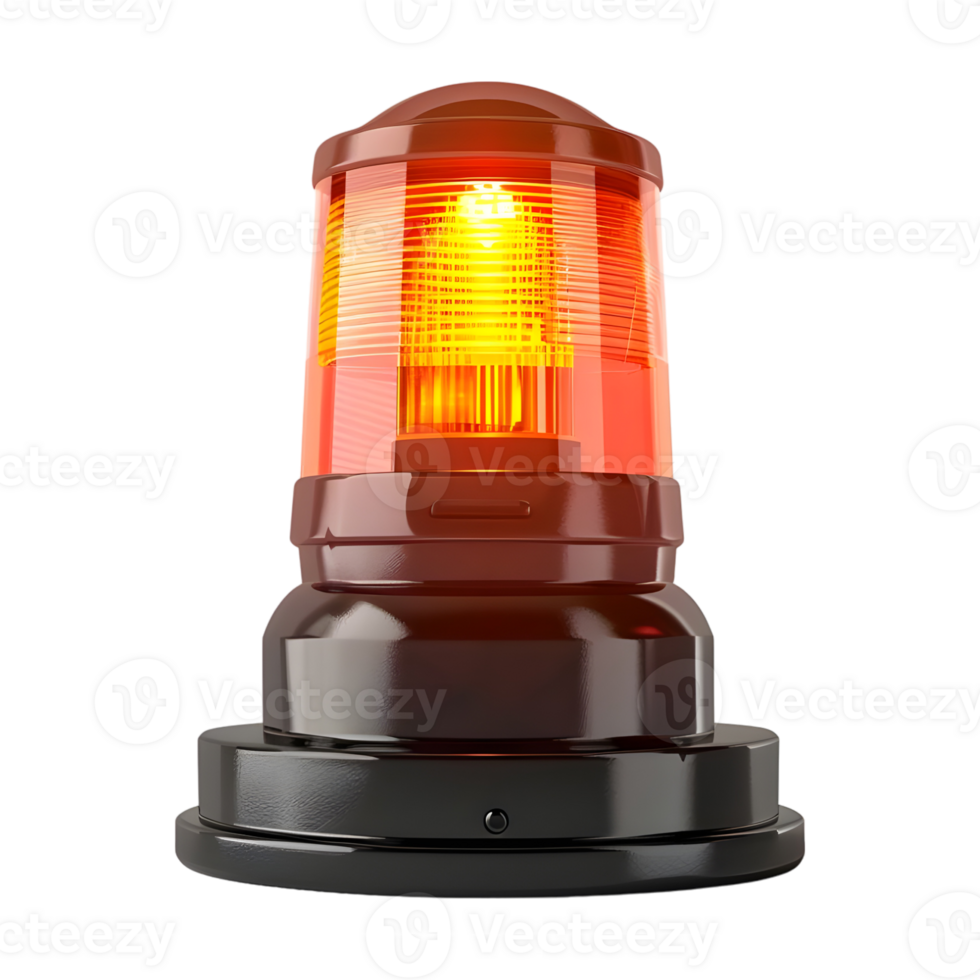 Red Siren on Transparent Background png