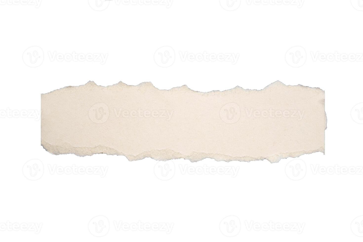 old paper ripped message torn, isolated on white photo