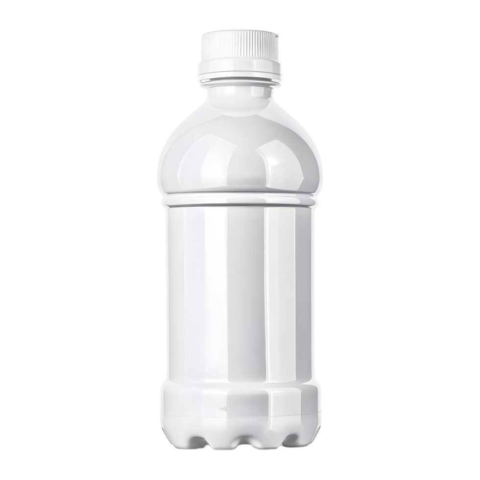 White Water Bottle on Transparent Background png