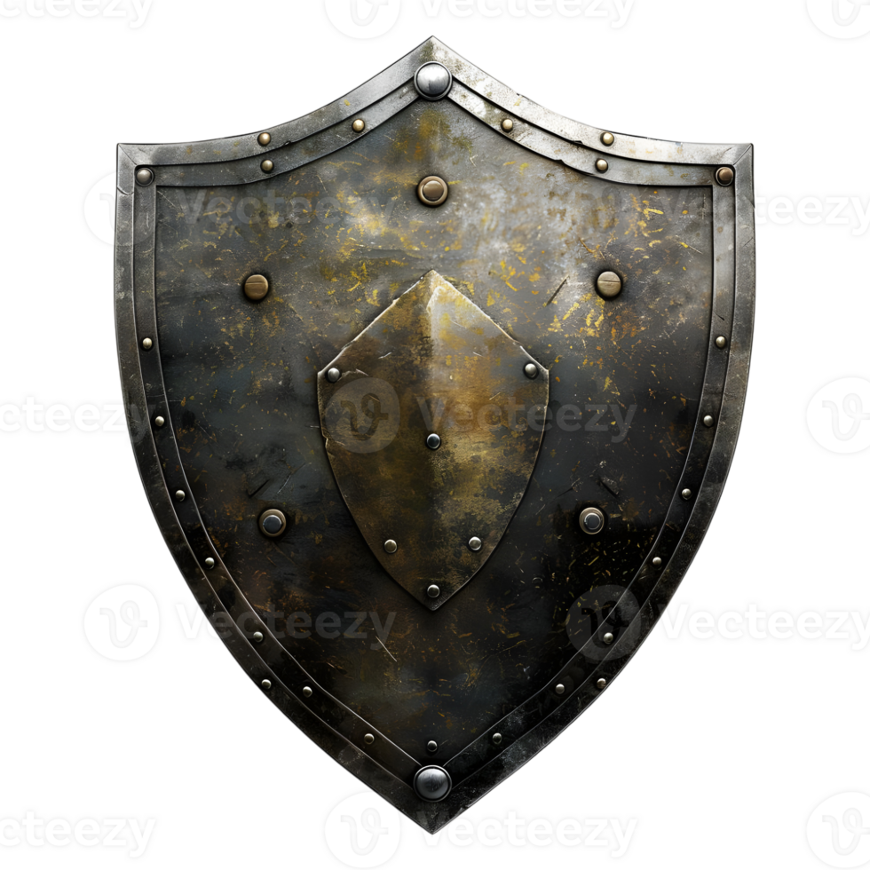 Protection Shield on Transparent Background png