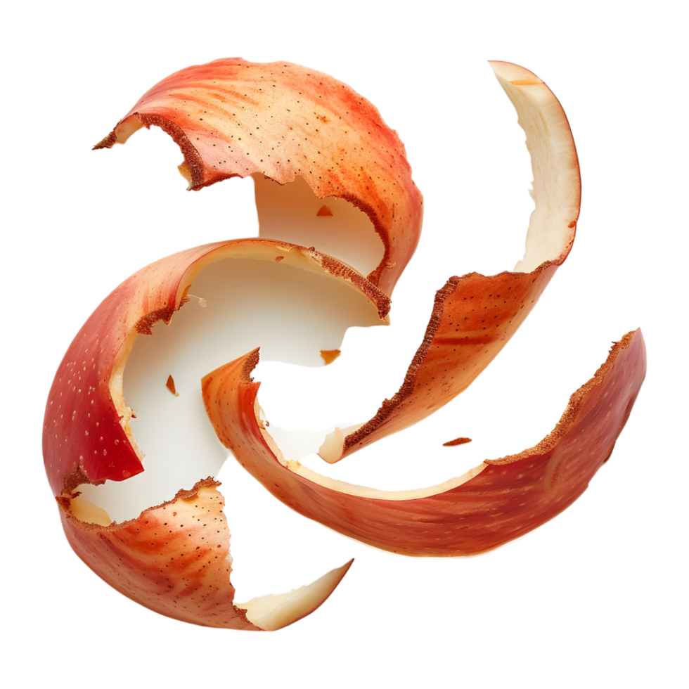 Apple Peel on Transparent Background png