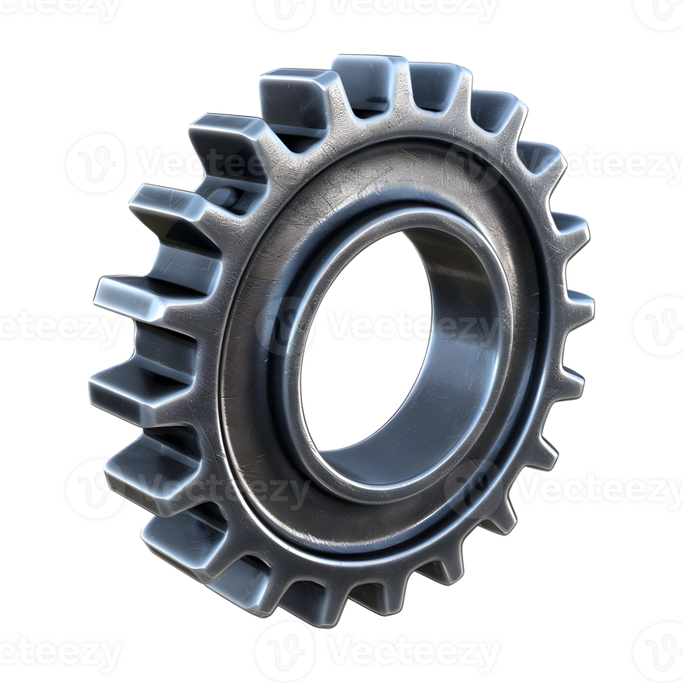 Gear Setting on Transparent Background png