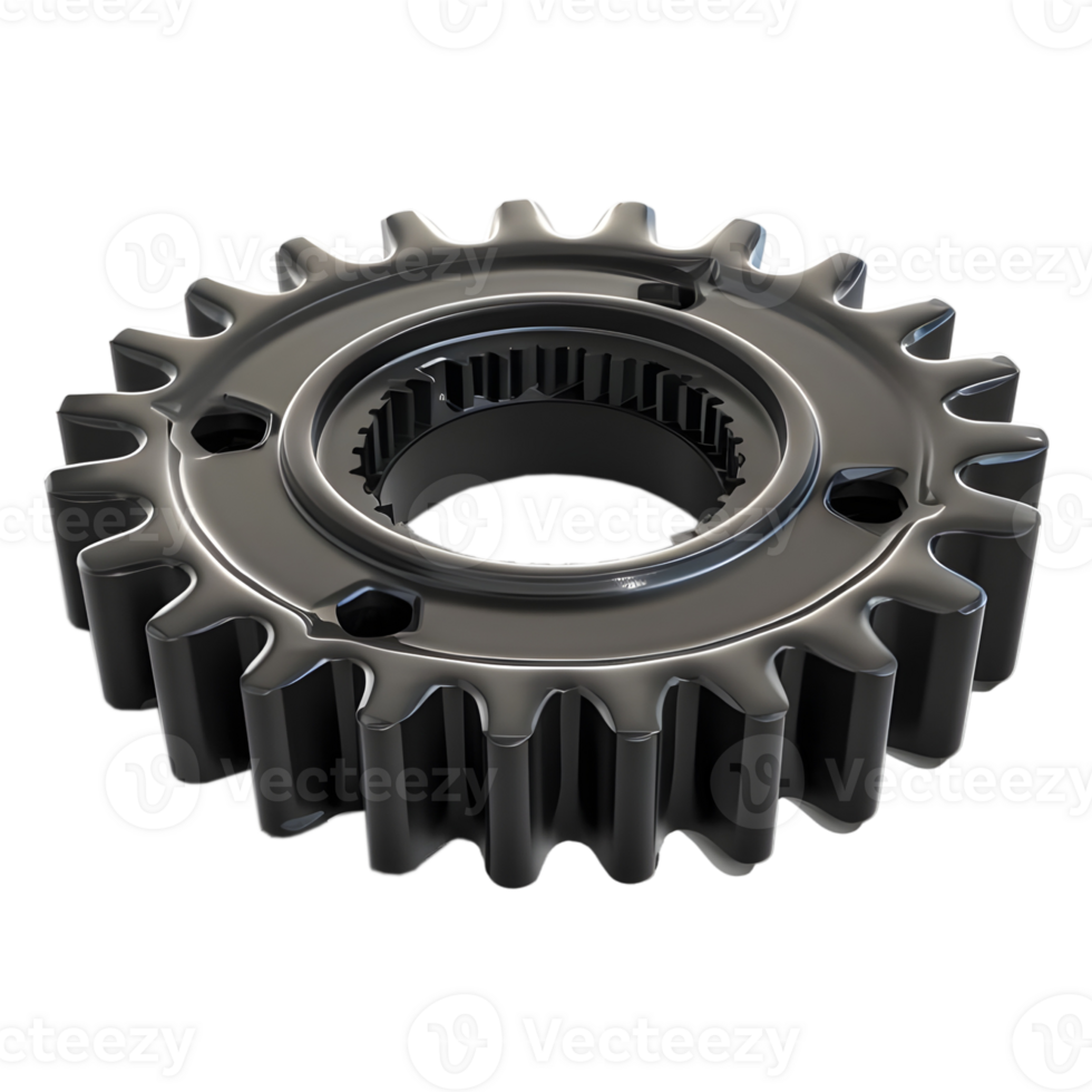 Gear Setting on Transparent Background png
