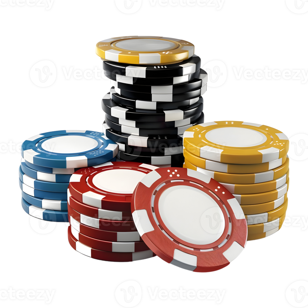 Casino Chips on Transparent Background png