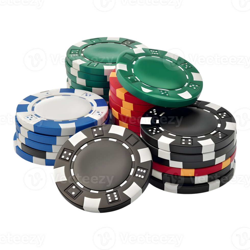 Casino Chips on Transparent Background png