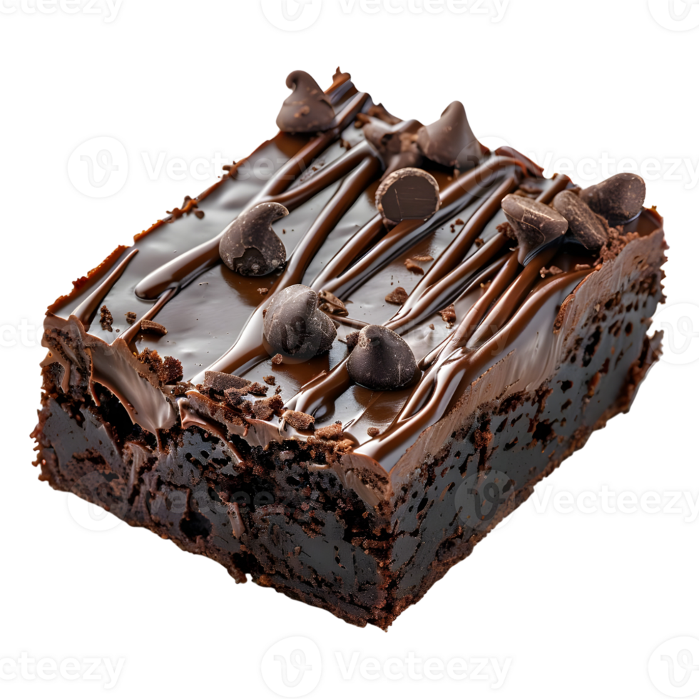 Chocolate Cake Slice on Transparent Background png