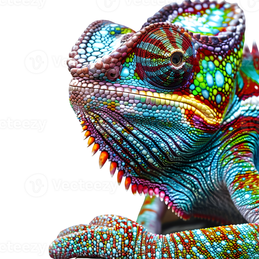 Panther chameleon on Transparent Background png