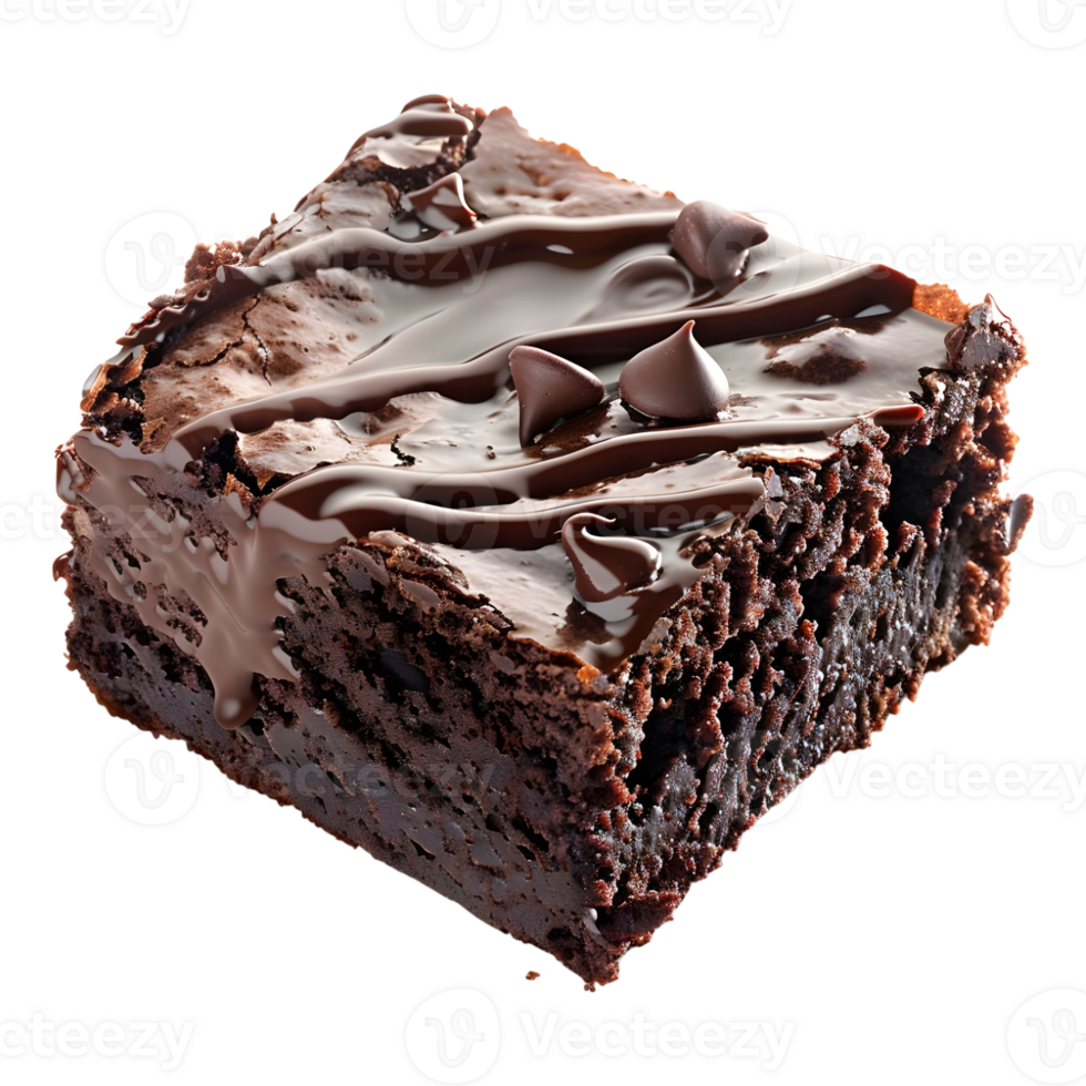 Chocolate Cake Slice on Transparent Background png
