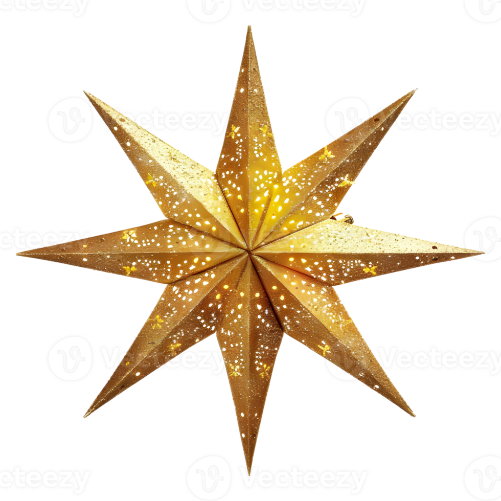 Colorful Star on Transparent Background png