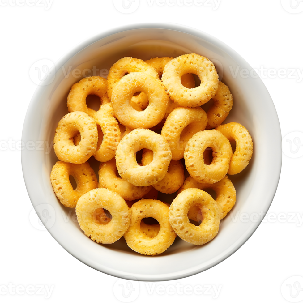 Rings cereal bowl on Transparent Background png