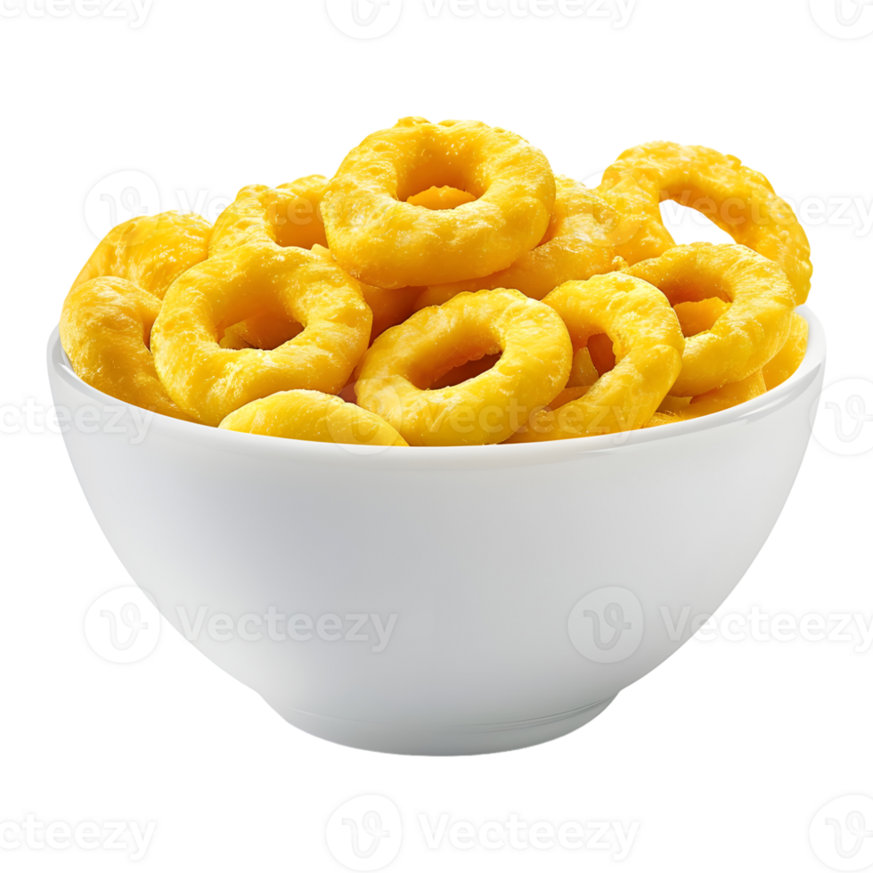 Rings cereal bowl on Transparent Background png