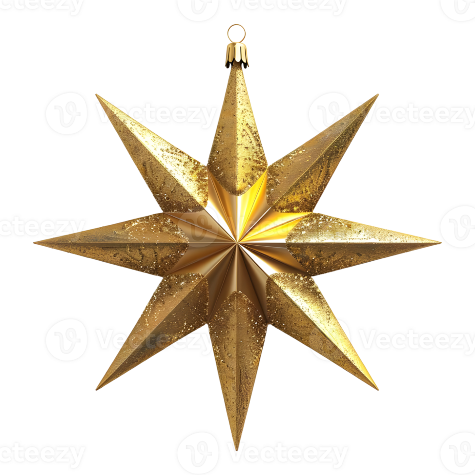 Colorful Star on Transparent Background png