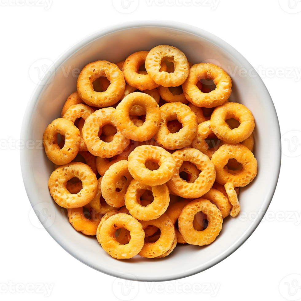 Rings cereal bowl on Transparent Background png