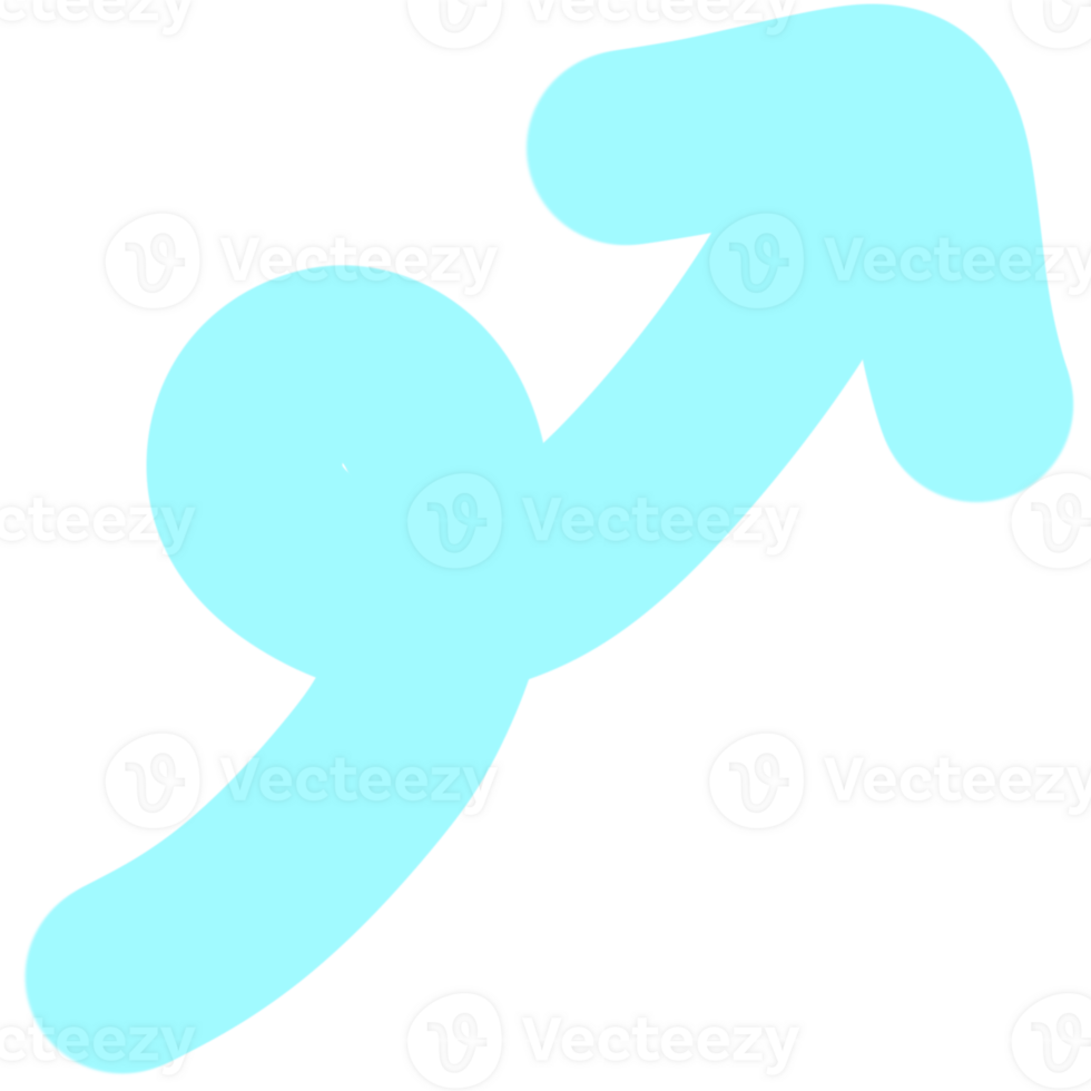 blue arrow element png