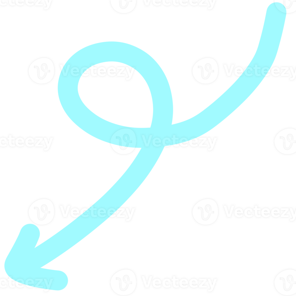 blue arrow element png