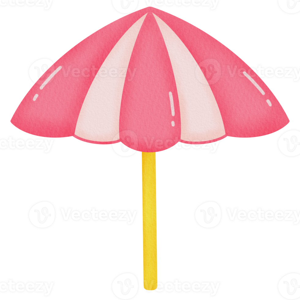 watercolor Umbrella pink png