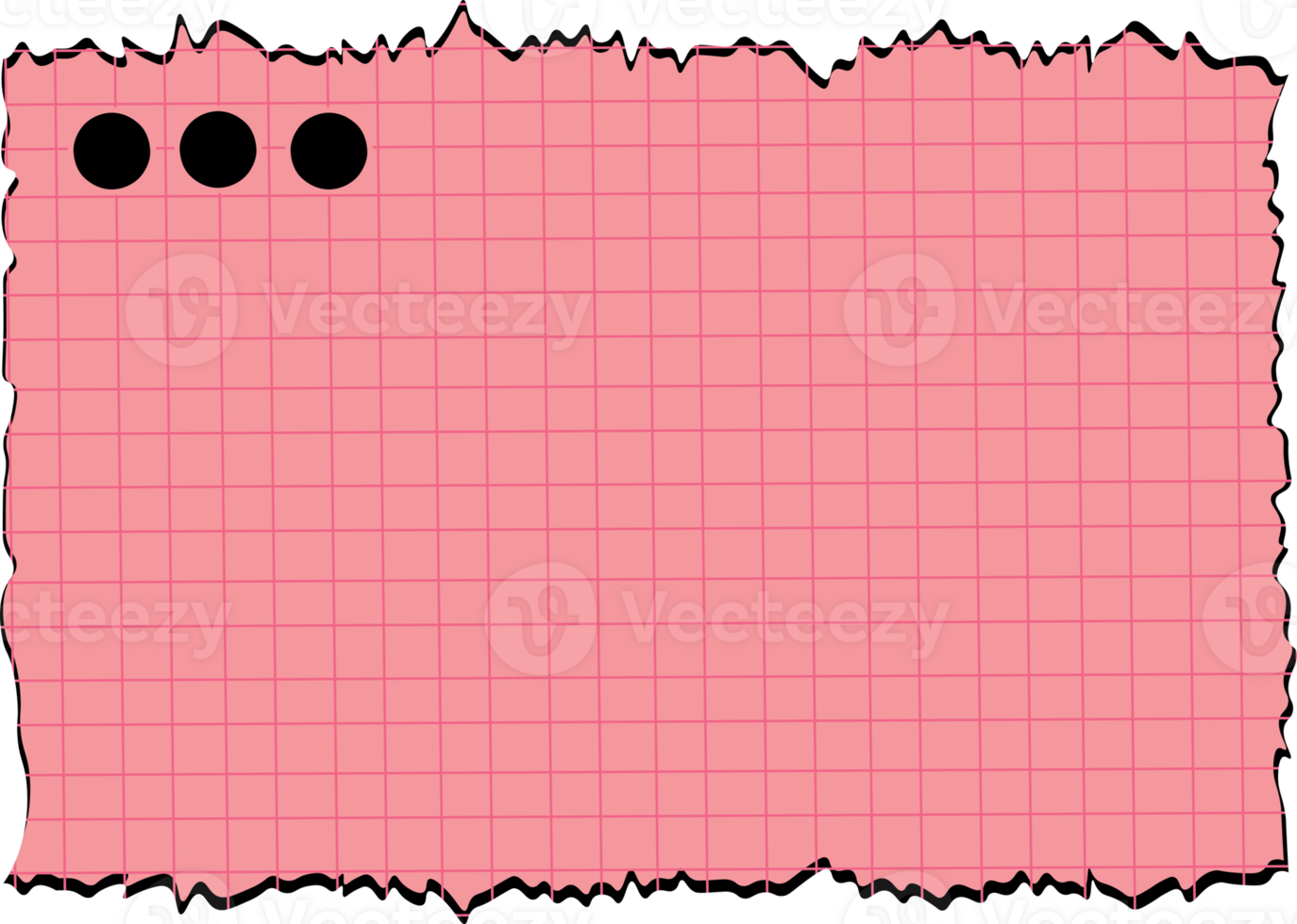 Aesthetic torn paper note png