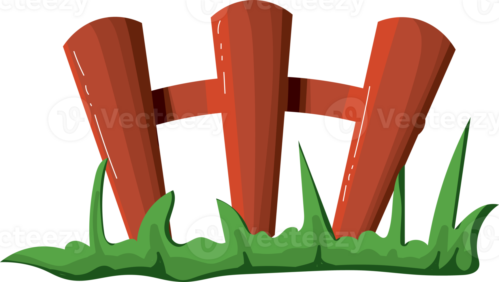 Wooden fence illustration png