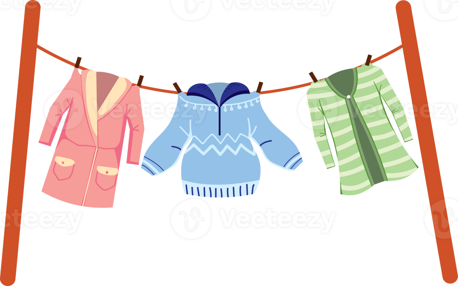 Underwear apparel clothesline png
