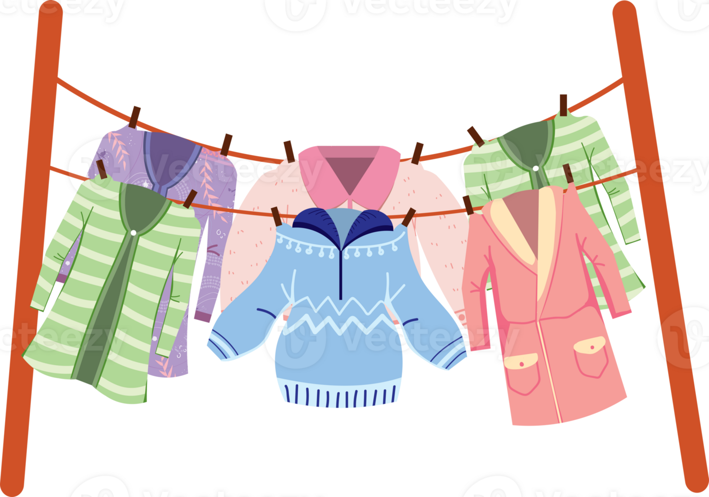 Underwear apparel clothesline png