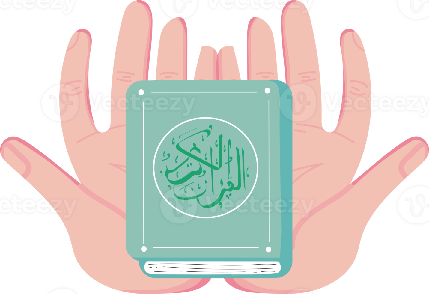 Hand Holding Qur'an png