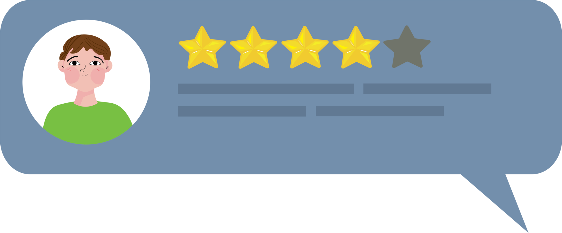 User reviews with good and bad rate. Rating bubble. User client service message. Feedback, experience concept png