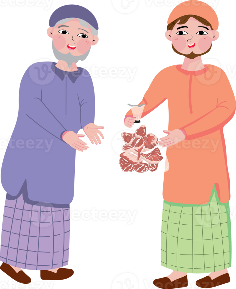 Sacrificial meat dividing png