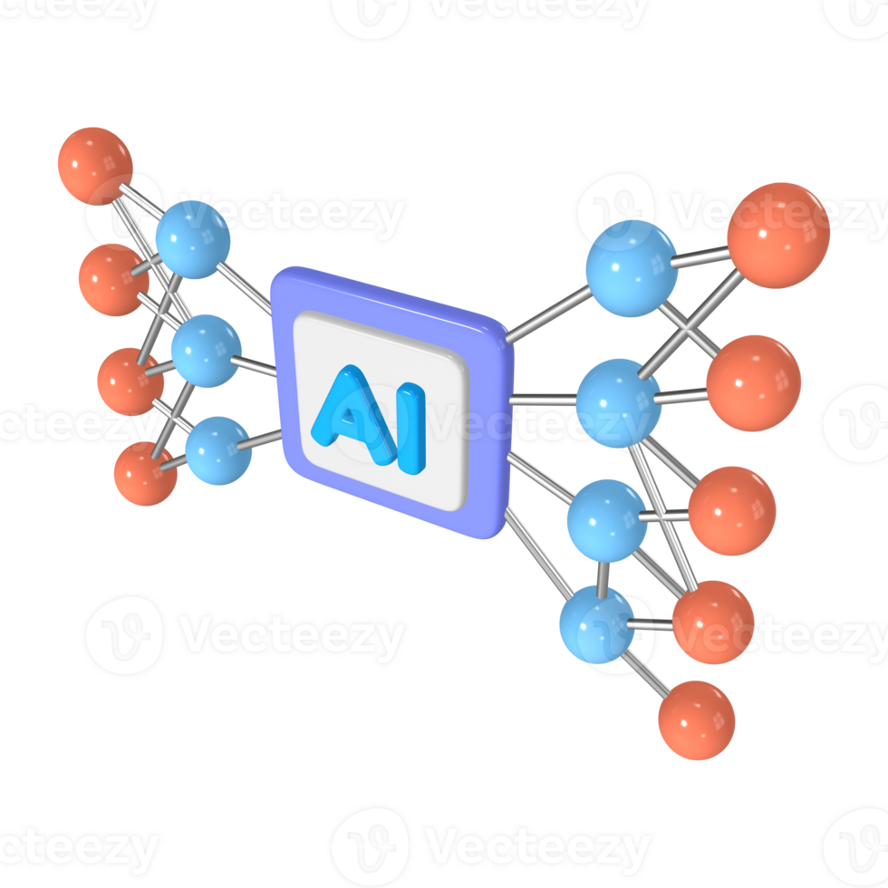 Machine Learning 3D Illustration Icon 45765084 PNG