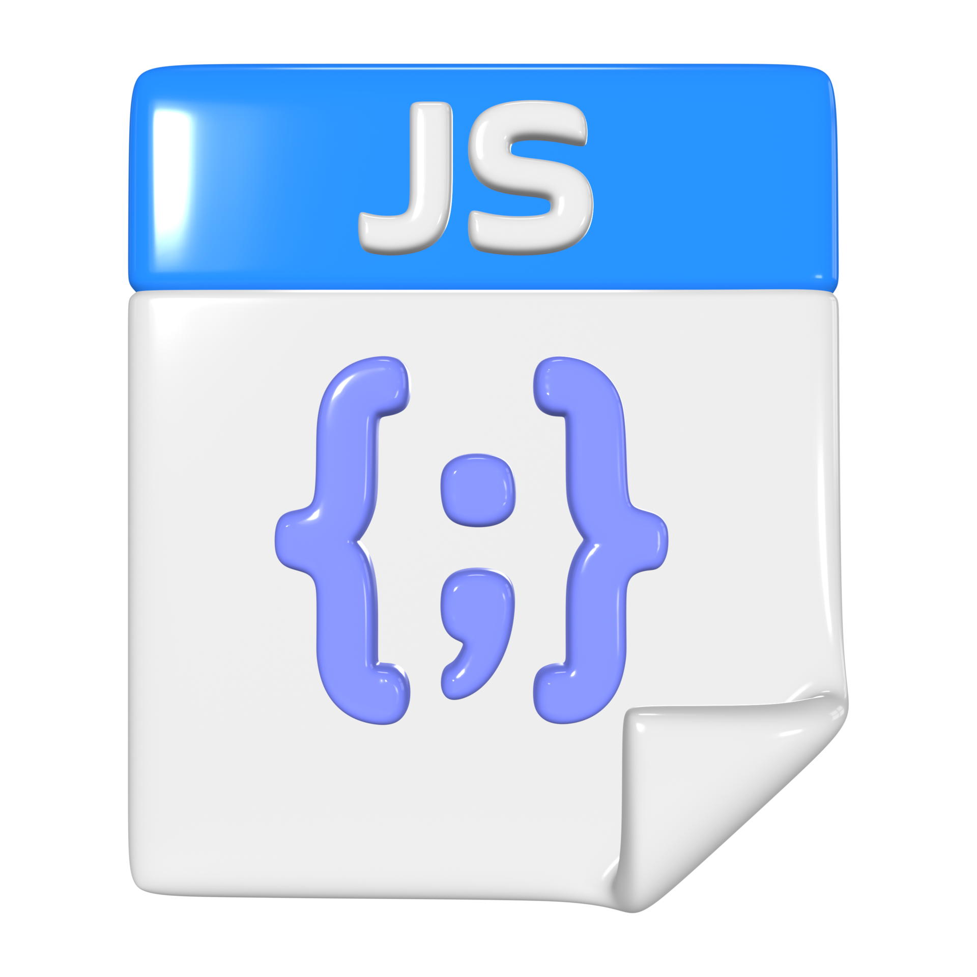 Javascript File 3D Illustration Icon 45765085 PNG