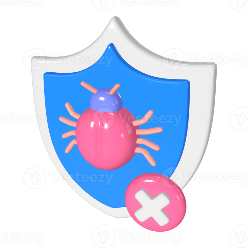Antivirus 3D Illustration Icon png