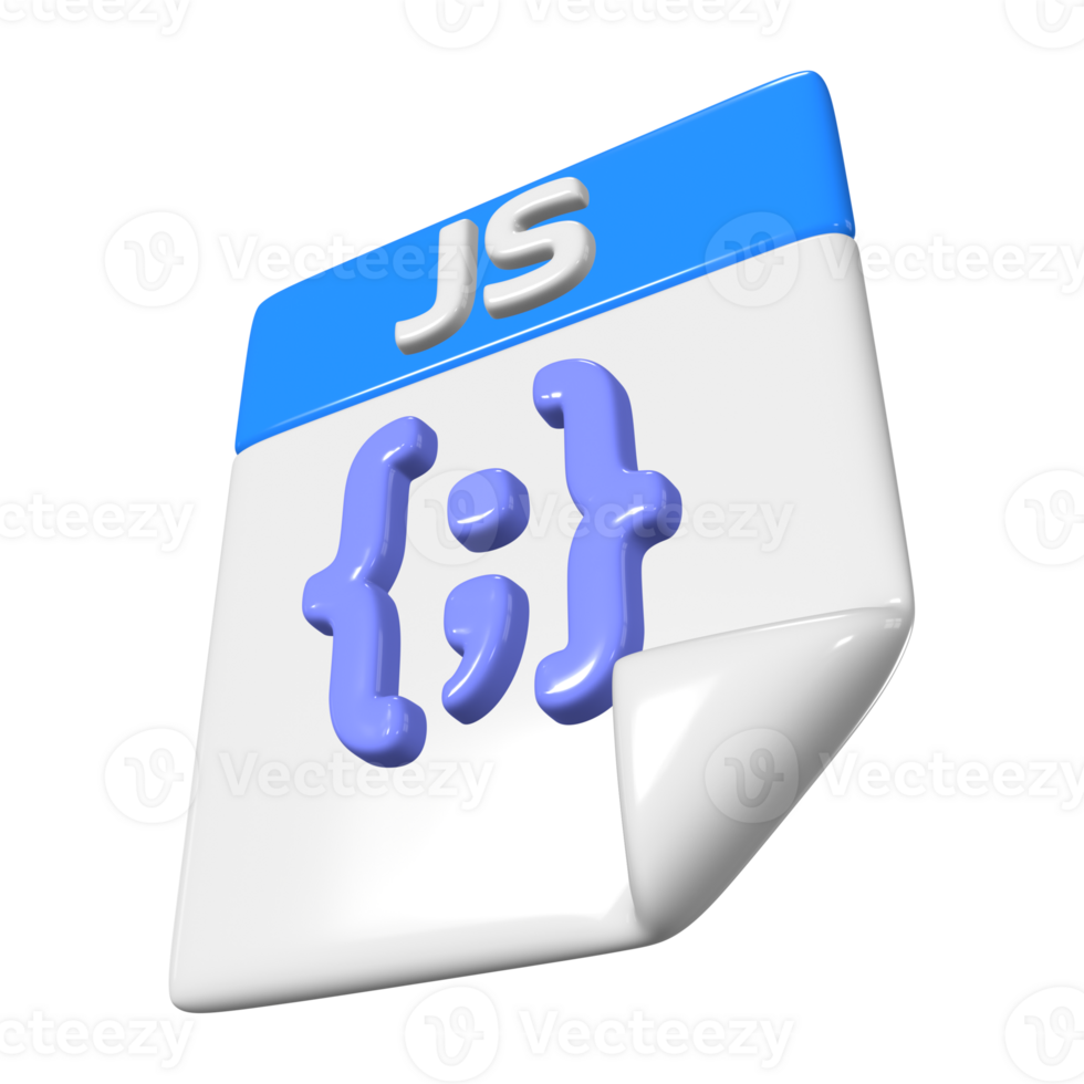 Javascript File 3D Illustration Icon png