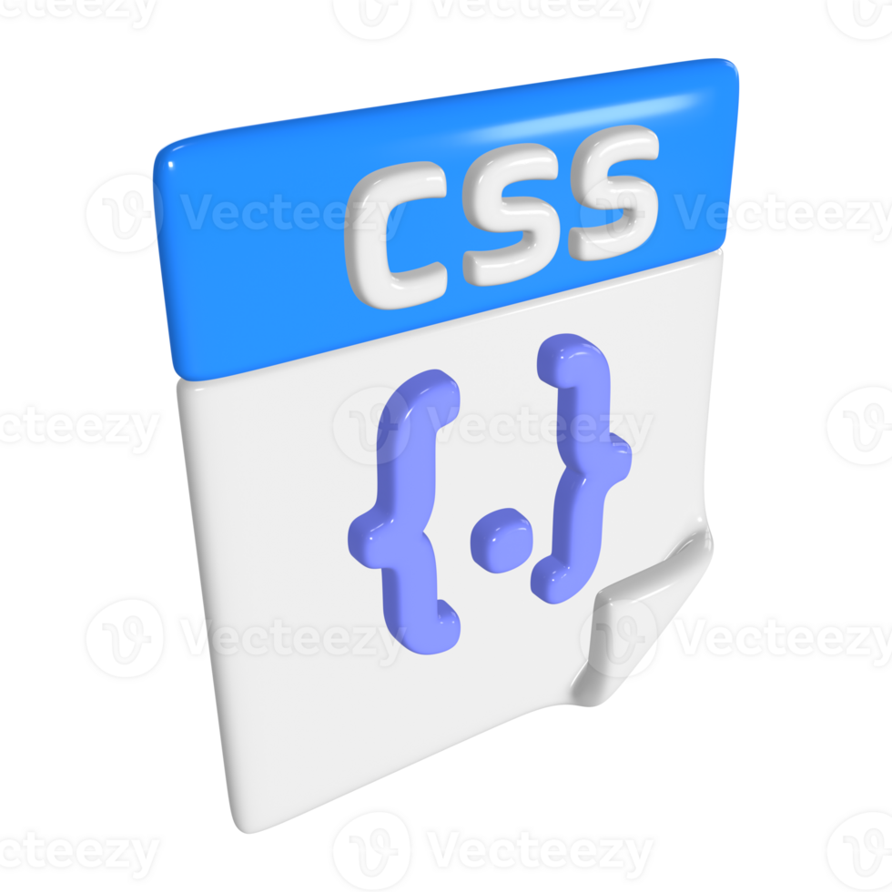 CSS File 3D Illustration Icon 45765125 PNG