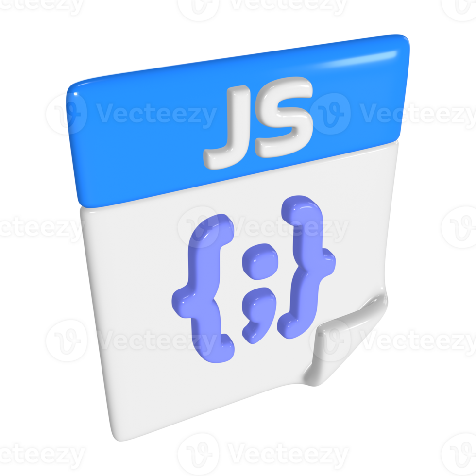 Javascript File 3D Illustration Icon 45765126 PNG