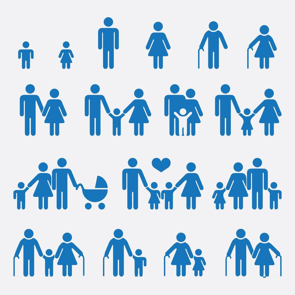 family and people image vector
